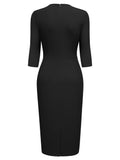 Sweetheart Half Sleeves Bodycon Dress