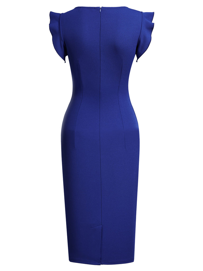Ruffle Sleeves Pencil Dress Aisize Ruffle Sleeves Pencil Dress Aisize