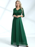 V Neck Lace Maxi Dress